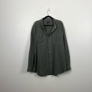 Alaskan Hardgear Mens 2XL Button Down Long Sleeve 2 Pocket Outdoor Fishing Shirt